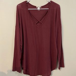 Maroon shirt, large